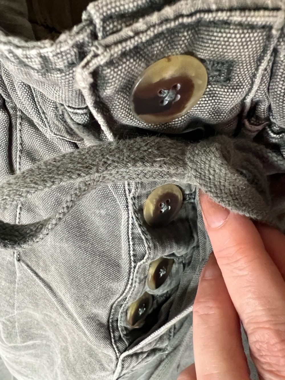 Free People Washed Olive Drawstring Joggers XS 14 inch waist 25 1/2 inseam - Picture 3 of 8